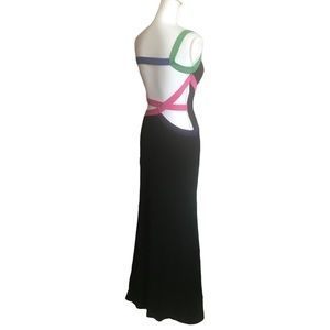Maggie Sottero Colorblock Strap Black Gown